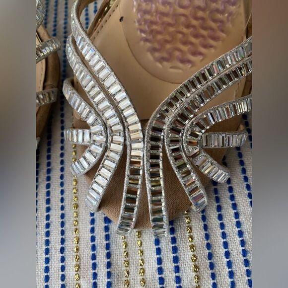 Jessica Simpson Jileta High Heel Sandals Womens Nude Buckle Sz 8.5 - Picture 9 of 15